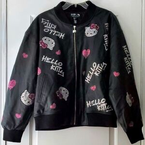 Forever 21 x Hello Kitty Sanrio Rhinestones Bomber Jacket - Size 1X - GUC